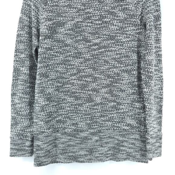 Lou & Grey Casual Luxe Cowl Neck Gray Mixed Knit Marled Pullover Sweater S - Picture 11 of 16